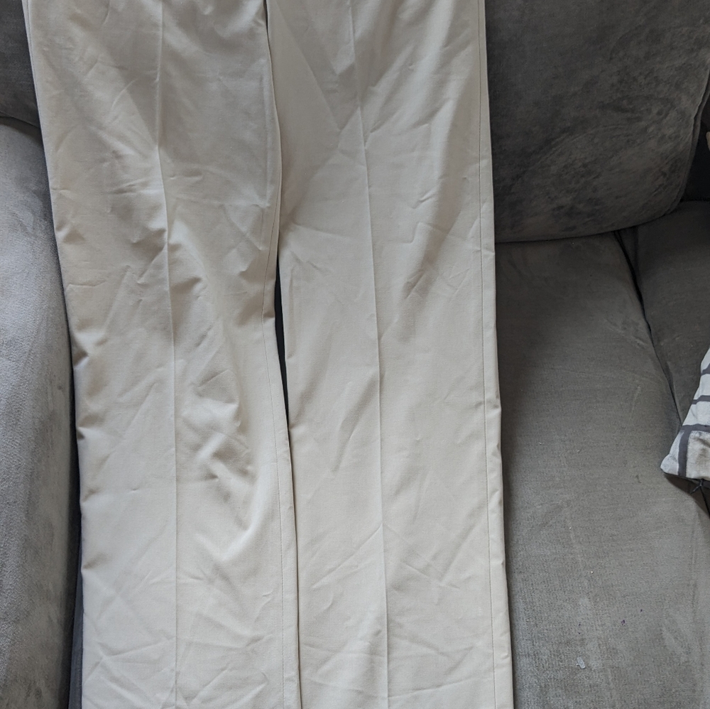 ZARA Women's High Waist BEIGE Trousers~ (NWT) Waist 29/ Inseam 30 - Picture 8 of 9